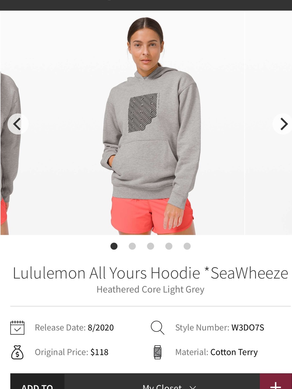 Lululemon Seawheeze Hoodie